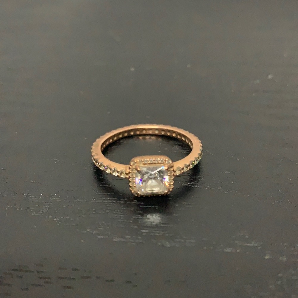 Square design ring by Pandora